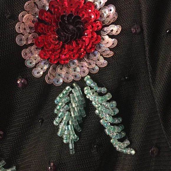 ASOS floral sequin dress size 2 - Picture 6 of 10